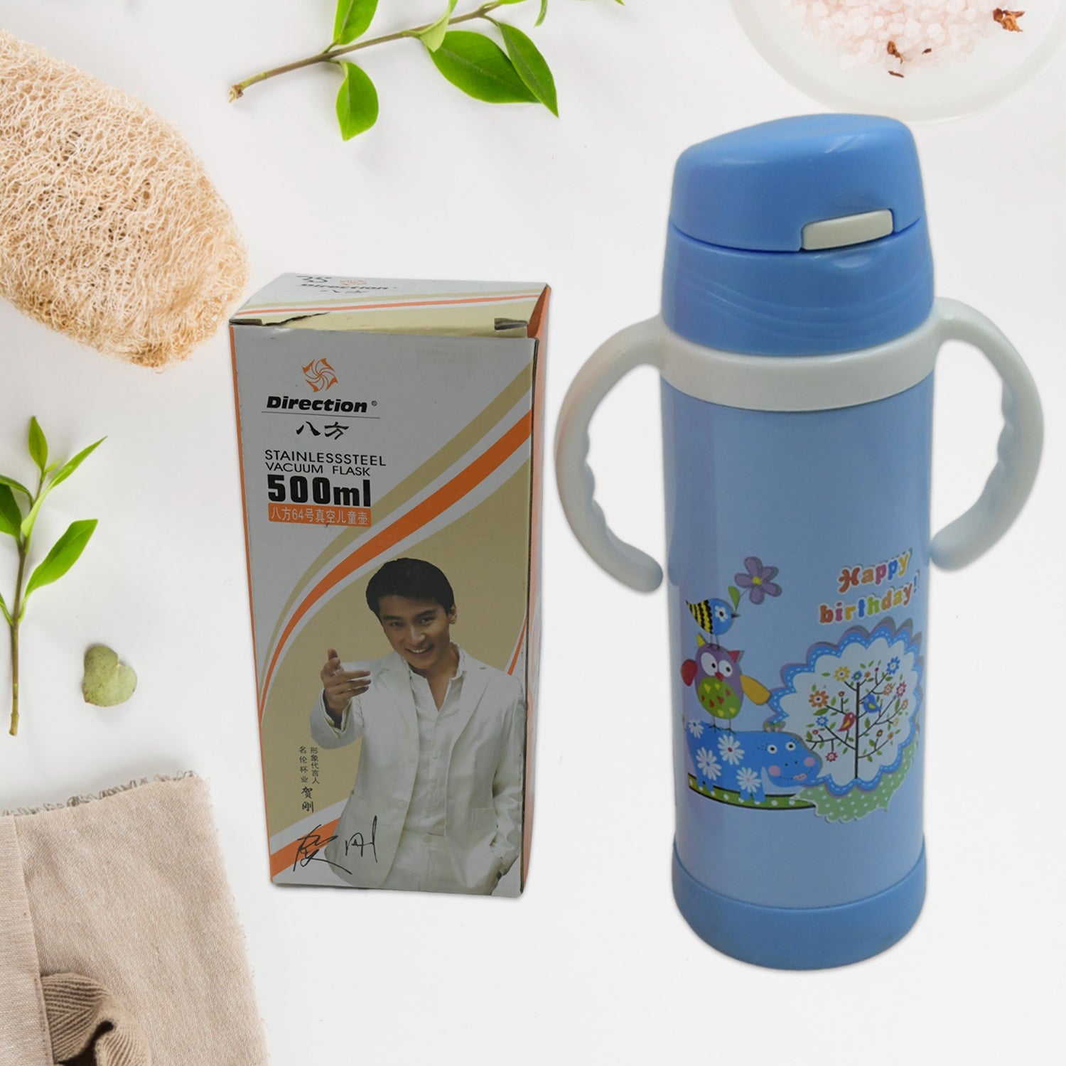 Vacuum Stainless Steel Water Bottle With Carry Handle & Straw Fridge Water Bottle Double Wall, Leak Proof, Rust Proof, Cold & Hot | Leak Proof | Office Bottle | Gym | Home | Kitchen | Hiking | Trekking | Travel Bottle (500 ML ) Vacuum Stainless Steel Water Bottle With Carry Handle & Straw Fridge Water Bottle Double Wall, Leak Proof, Rust Proof, Cold & Hot | Leak Proof | Office Bottle | Gym | Home | Kitchen | Hiking | Trekking | Travel Bottle (500 ML )